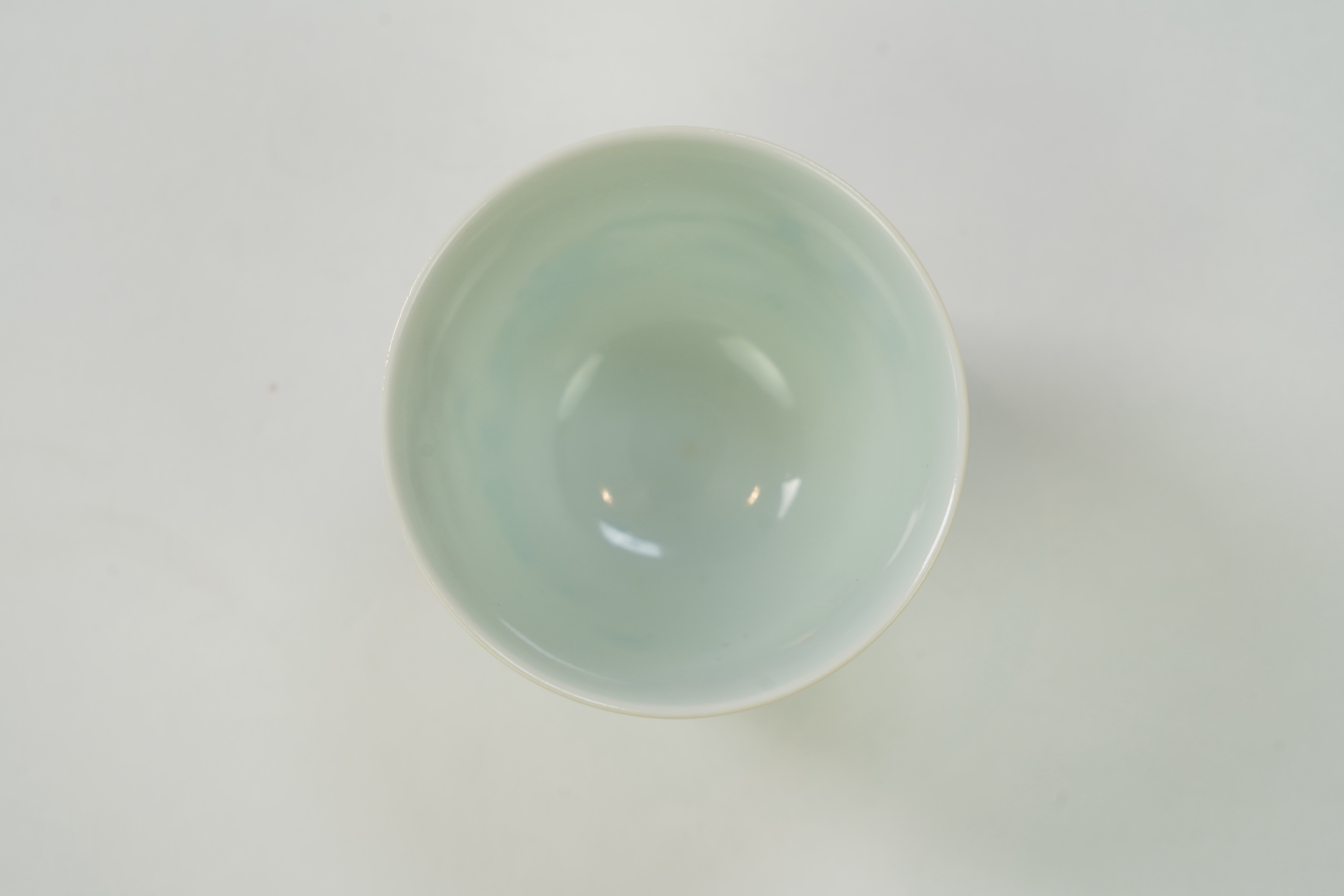 A Chinese inscribed wucai ‘month’ cup, Daoguang mark but later